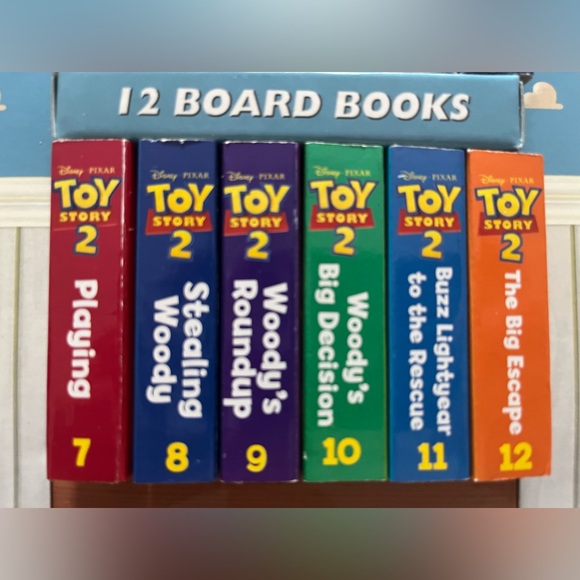 Disney Pixar Toy Story Original Set Of 12 Book Blocks Board Books ๐ - Picture 9 of 9